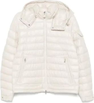 Moncler Pufferjack met afneembare capuchon - Heren - Winterjassen - Beige - XL - Polyester - Jassen