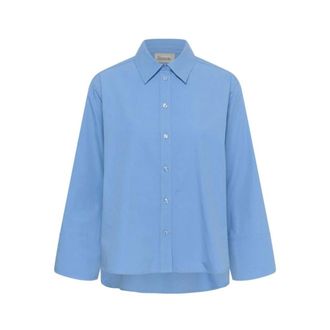 MY ESSENTIAL WARDROBE Sunna Boxy Shirt 2.0 - female - My Essential Wardrobe - Shirts - Blue - 3XL - Blouses & Shirts