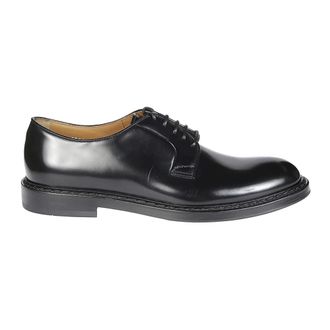 Doucal's Stijlvolle Derby Veterschoenen voor Mannen - Heren - Veterschoenen - Zwart - 43 1/2 EU - Schoenen
