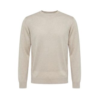 PESERICO Peserico, Round-neck Knitwear, male, Brown, Size: 3XL Round-neck Knitwear