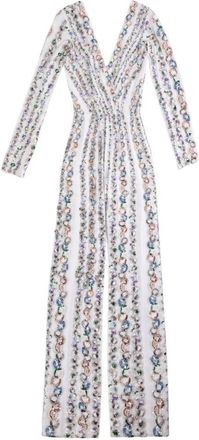 Saiid Kobeisy Canton Crepe Beaded Jumpsuit With A Wrapped Top