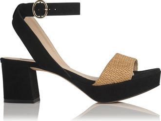 L.k. Bennett Womens Alie Sandal, Black Leather - Size UK 4