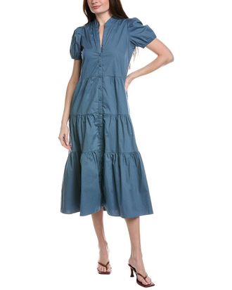 Sail to Sable Sail To Sable Button Front Midi Dress