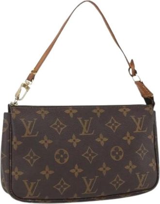 Louis Vuitton Pre-owned Shoulder Bags, female, Brown, Size: ONE SIZE Pre-owned Vintage Monogram Pouch
