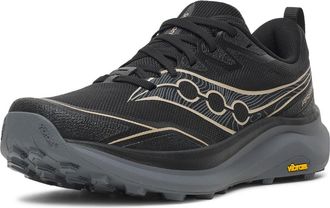 Saucony Peregrine 16 Trail Shoe in Black/Carbon at Nordstrom, Size 10.5