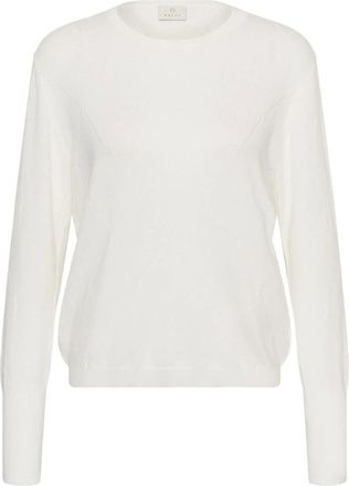 Kaffe Truien & Vesten, Dames, Wit, S, Wol, Lizza Argyle Pullover
