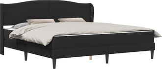vidaXL Estructura De Cama Negro 180 X 200 Cm Cuero Sint&eacute;tico Vidaxl