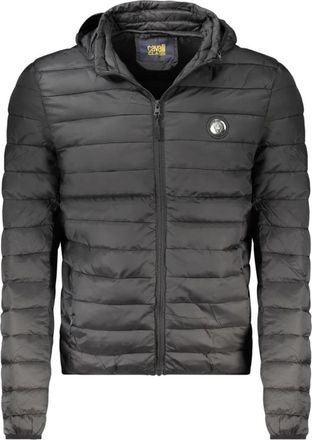 Cavalli Jas met lange mouwen en capuchon - Heren - Winterjassen - Zwart - L - Polyester - Jassen