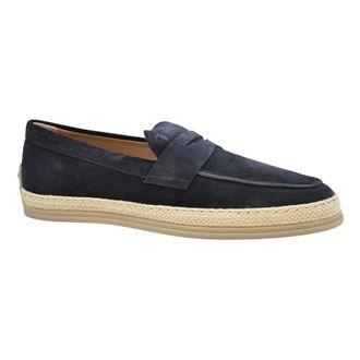 Tod's Tods, Loafers, male, Blue, Size: 12 US Suede Loafers