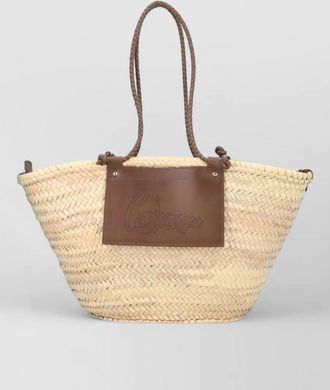 Castaner shoulder bag campania braided handles rectangular
