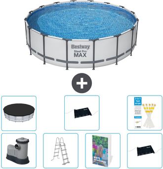 Bestway Piscina Bestway Steel Pro Max Redonda - 488x122 Cm - 8-piezas S562
