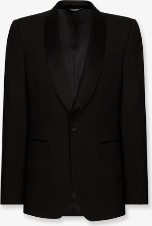 Dolce & Gabbana Blazer tuxedo Sicilia in lana stretch - DOLCE & GABBANA - gender_Man
