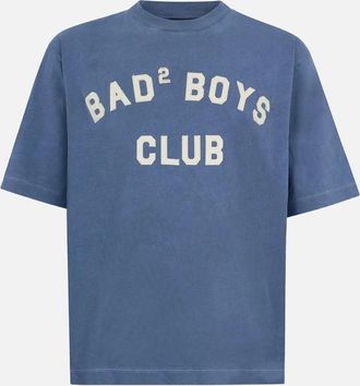 Dsquared2 Mens Loose Fit Bad Boys Tee Blue - Size: 38