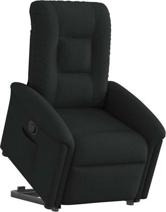 vidaXL Sill&oacute;n Reclinable Elevable Tela Negro Vidaxl