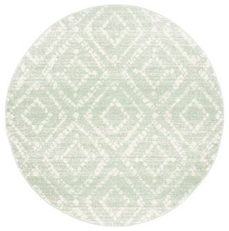 Safavieh Alfombra moderno verde y marfil 183 x 183 cm
