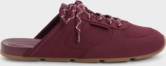 Charles & Keith Lace-Up Slip-On Sneakers