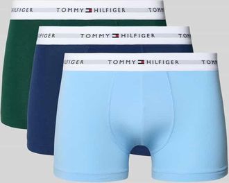 Tommy Hilfiger Trunks aus Baumwoll-Mix im 3er-Pack in Dunkelgruen, Größe XXL