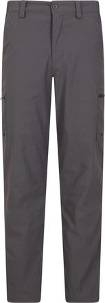 Mountain Warehouse Trek Stretch Short Trousers - Lightweight, Durable, 4 Way Stretch, Soft Lining, Easy to Pack, Multiple Pockets - Ideal for Walking & Travelling Dark G