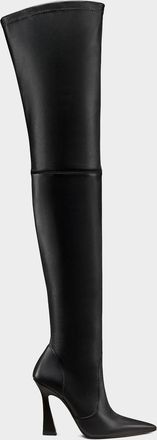 Stuart Weitzman 100mm Ultravinnie Stretch Leather Over-The-Knee Boots