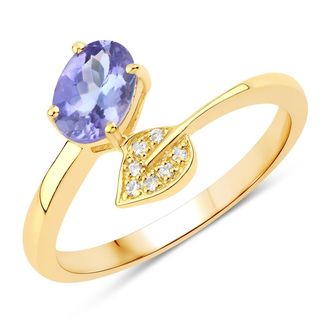 Rafaela Donata Womens Khushi Female Sterling Silver Ring - Gold - Size R