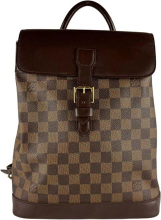 Louis Vuitton Damier Canvas Ebene Damier Canvas Backpack (Pre-Owned)