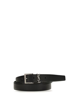 Saint Laurent Cassandre Vadim Belt - Black