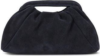 Reiss June Leather Clutch in Navy at Nordstrom