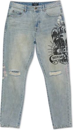 Ed Hardy Mens Eagle Slim Taper Jean In Light Vintage
