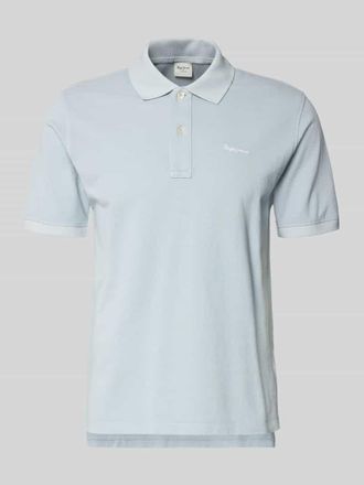 Pepe Jeans London Regular Fit Poloshirt aus reiner Baumwolle Modell OSCAR in Hellblau, Gr&ouml;&szlig;e XXL
