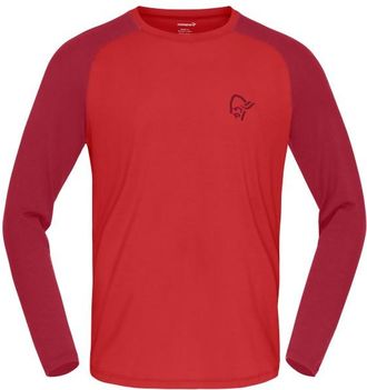 Norr&oslash;na Femund PureUll L/S Merinoshirt f&uuml;r Herren | cowhide / port