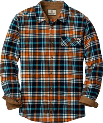 Legendary Whitetails Mens Flannel Shirt Long Sleeve Button Down 100% Cotton, Sunrise Hunt, XL