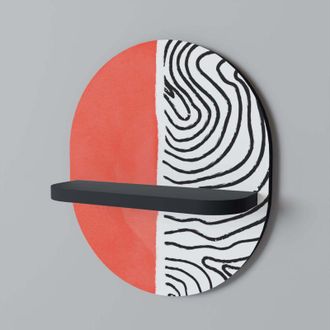 OEM Estante Ovalado Orangey Treasure Negro