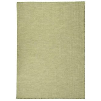 vidaXL Alfombra De Exterior De Tejido Plano Verde 160x230 Cm Vidaxl