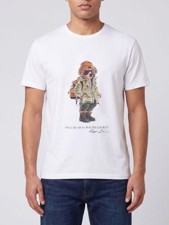 Polo Ralph Lauren T-shirt in cotone con stampa Teddy Bear