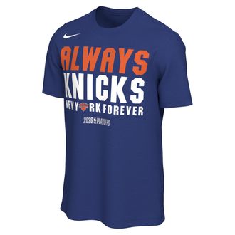 Nike New York Knicks Nike Mens NBA Basketball T-Shirt in Blue | JF1811-495