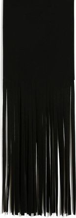 Sportmax Avocado Long Scarf With Fringes