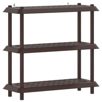 vidaXL Estanter&iacute;a 3 Niveles 100 X 40 X 96 Cm Pp Marr&oacute;n Vidaxl
