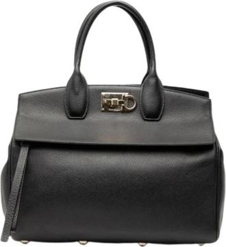 Ferragamo Pre-owned Handbags, female, Black, Size: ONE SIZE Pre-owned Handbag