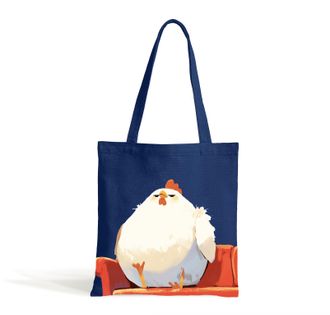 Generic BELLYZONE Canvas Bag, Fried Egg, Fatty Chicken, Swimming Cat