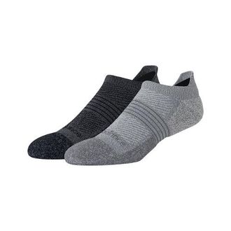 New Balance Unisex Pro Training Cushion Tab Socks 2 Pack in Black Nylon, size X-Large