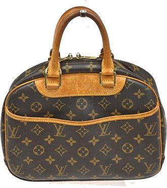 Louis Vuitton Trouville Handbag Monogram Canvas Brown Canvas Handbag (Pre-Owned)