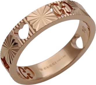 Gucci Pink Gold Pink Gold (18K) Band Ring (Pre-Owned)