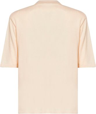 Hev&ograve; Mens Polo Shirt Marpiccolo Nude Cotton T-shirts And Polos