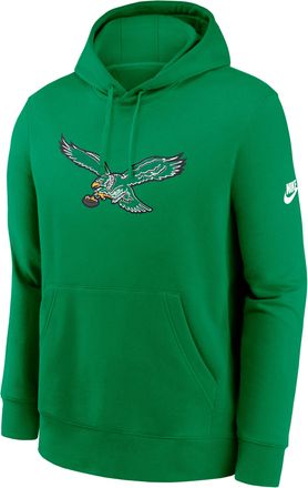 Nike Philadelphia Eagles Club Logo Nike Mens NFL Pullover Hoodie in Green | NKDK30RQ86-N09