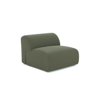 Sia Home Sill&oacute;n sin reposabrazos tejido de trama verde oliva