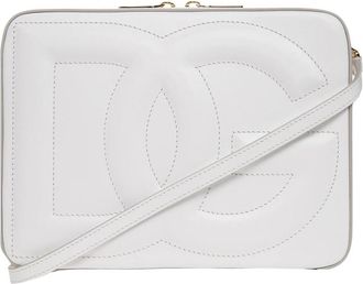 Dolce & Gabbana Schoudertas - Dames - Schoudertassen - Wit - ONE Size - Leer - Tassen