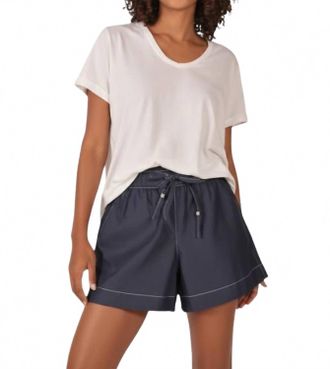Rubyyaya Pula Cotton Short In Denim