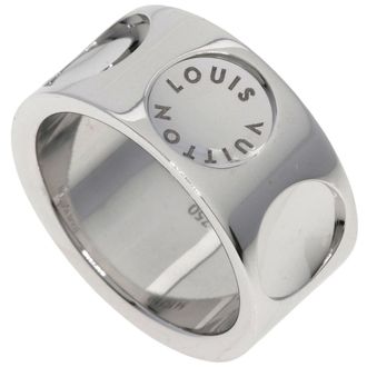 Louis Vuitton White Gold (18K) Band Ring (Pre-Owned)