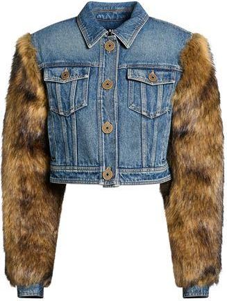 Balmain COATS & JACKETS - Denim outerwear sur YOOX.COM