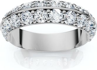 Pompeii3 1 1/3Ct Diamond Wedding Band 14k Gold or Platinum Lab Grown